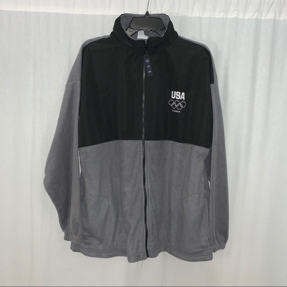 US Olympic Committee US Team Fleece Jacket‎ Size XL